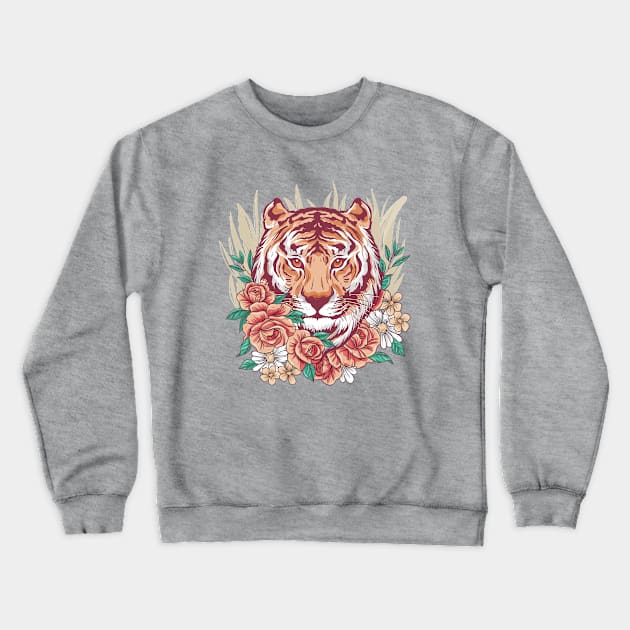 beauty tiger Crewneck Sweatshirt by Skidipap